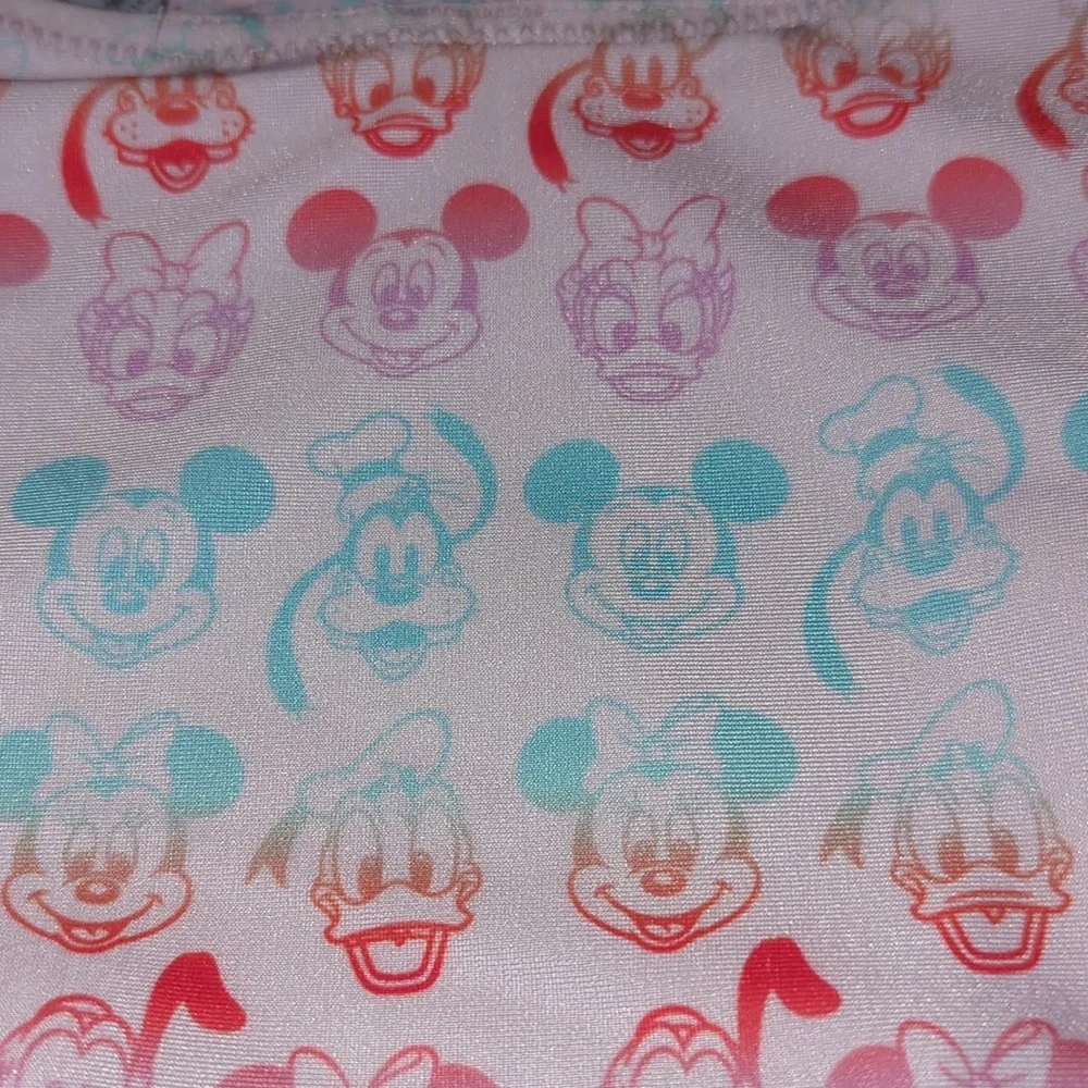 DISNEY BABY Mickey & Friends Swimsuit w Ruffled Straps 0-3M